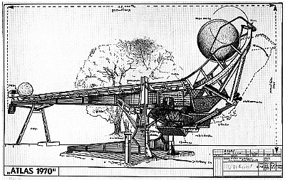 1970 - Atlas -  Zustand 1 - Lithographie - 46,7x75cm
